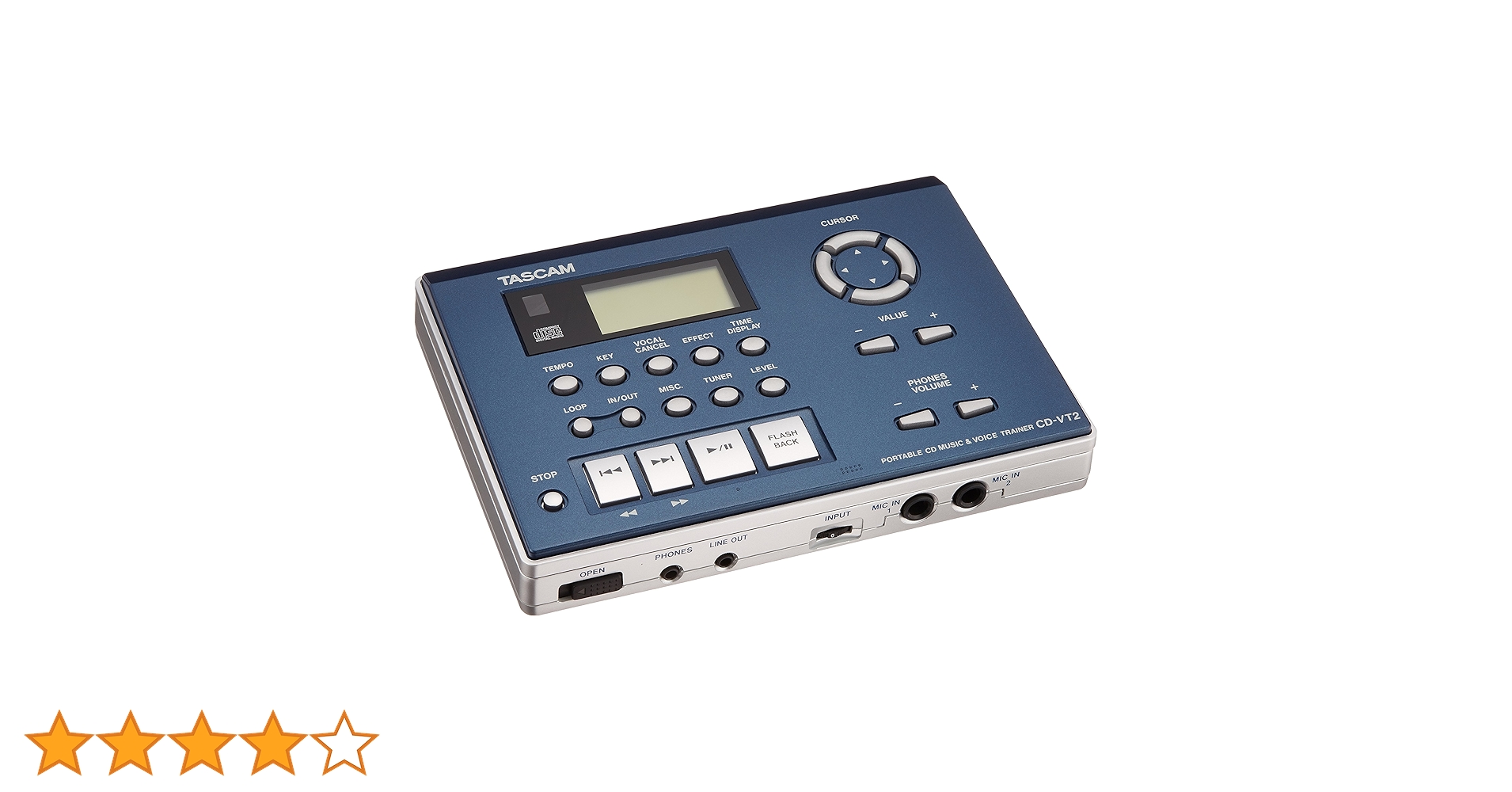 Amazon.co.jp: TASCAM(タスカム) CD-VT2 ボーカル練習 CDプレーヤー